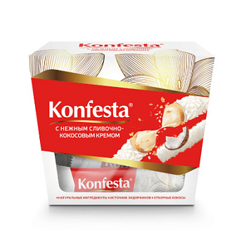 Конфеты глазированные Конфеста с Кокосовым кремом 150г
