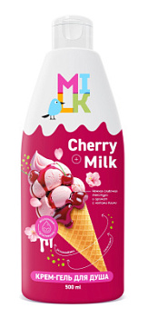 Гель для душа Милк крем молоко и вишня 500мл
