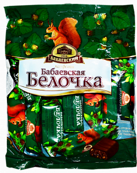 Конфеты шоколадные Белочка Бабаевская 200г