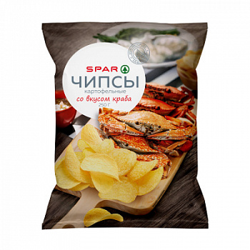 Чипсы SPAR Краб 250г
