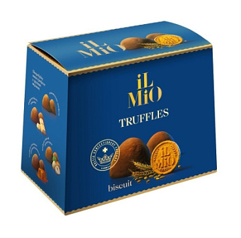 Конфеты Иль Мио Трюфель с кусочками бисквита 150г