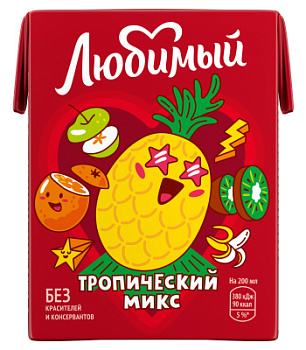 Нектар Любимый тропический микс 0,2л