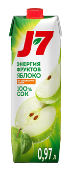 Сок J7 яблочный 0.97л призма