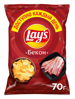 Чипсы Лейз Бекон 70г