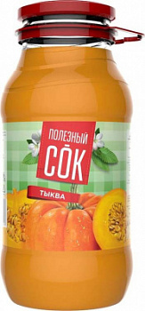 Сок Полезный сок Тыква с мякотью и сах 1,8л ст/б
