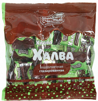 Конфеты Мишкино счастье глазированные Халва подсолнечная 240г