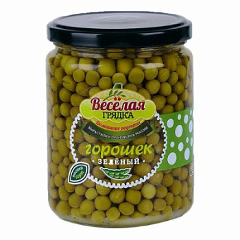 Горошек зеленый Веселая грядка 460г ст/б