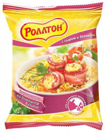 Вермишель сыр-бекон Роллтон 60г