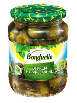 Огурцы маринованные Бондюэль 680г ст/б