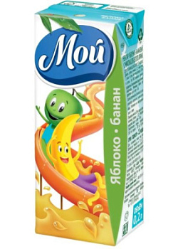 Нектар Мой Яблоко/Банан 0,2л