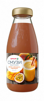 Смузи фруктовый SPAR Манго/Апельсин/Маракуйя 0,3л ст/б