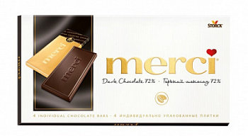 Шоколад Мерси темный 72% 100г