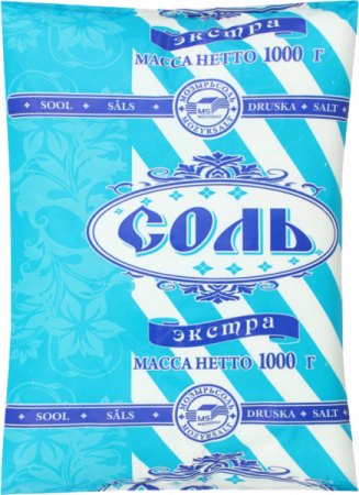 Соль пищевая Экстра 1кг пакет