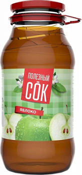 Сок Полезный сок Яблоко с мякотью 1,8л ст/б