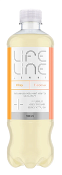 Напиток витаминизированный ЛайфЛайн Фокус Лайт Персик/Юзу 0,5л пл/бут