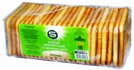 Крекер SPAR Фермерский с ароматом сыра 200г
